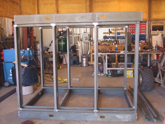 8' X 8' X 25' Gas Powder Coat Curing Oven - Welded Tube Steel Frame