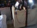 a furnace squirel cage blower converted to run through a box - Click to enlarge